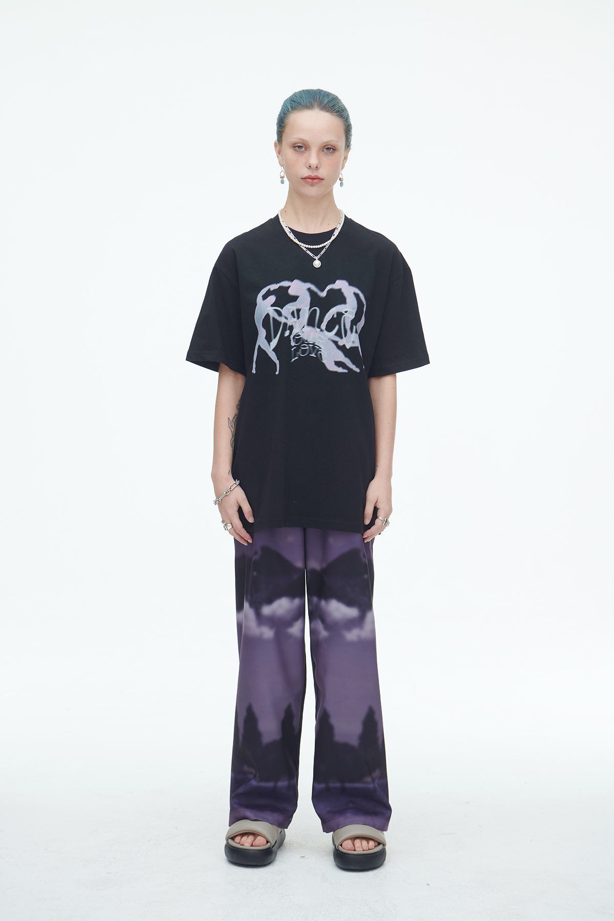 [SSERPE] PURPLE WIND FLOW PANTS 7