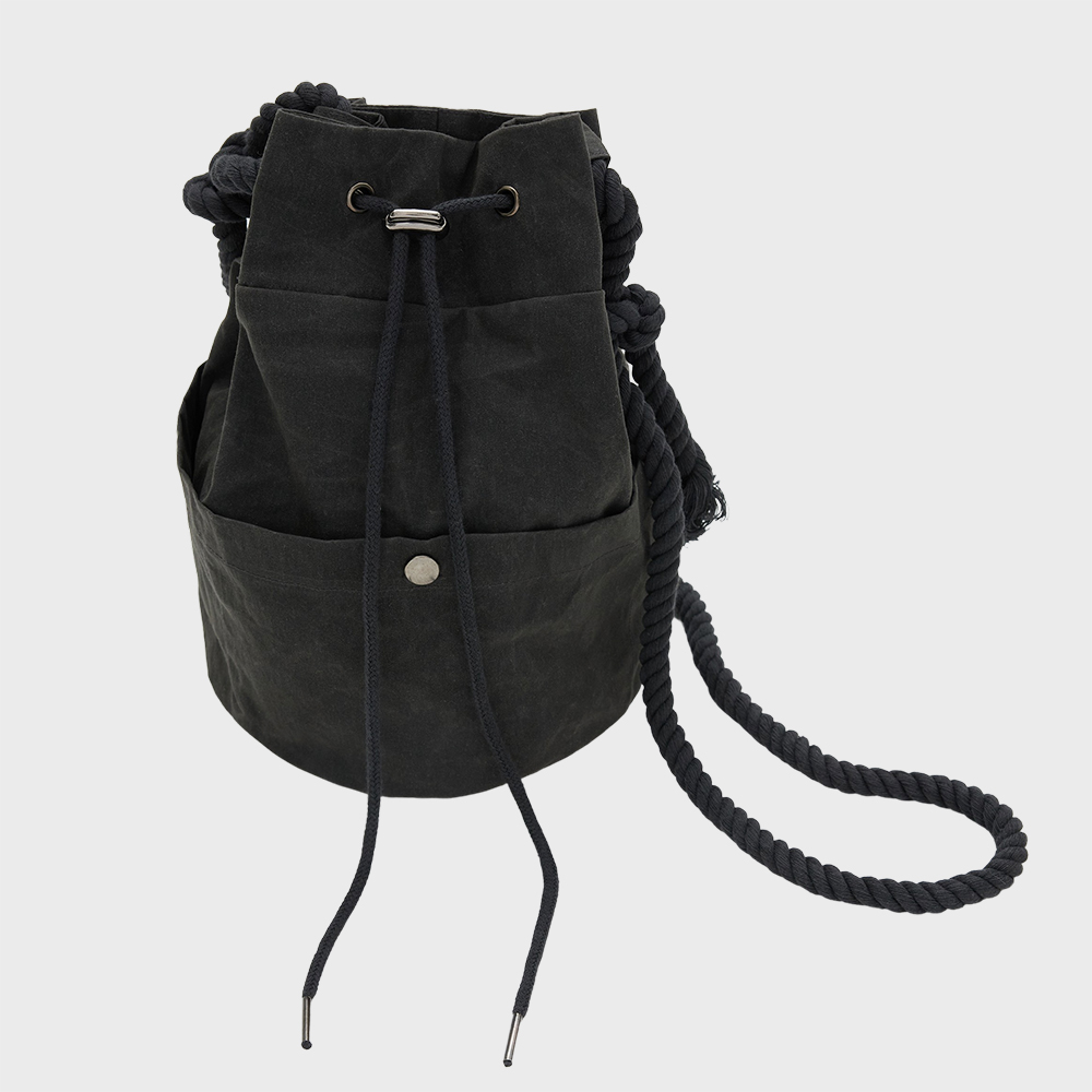 [SSERPE] WAXED COTTON HIPPIE BAG 8