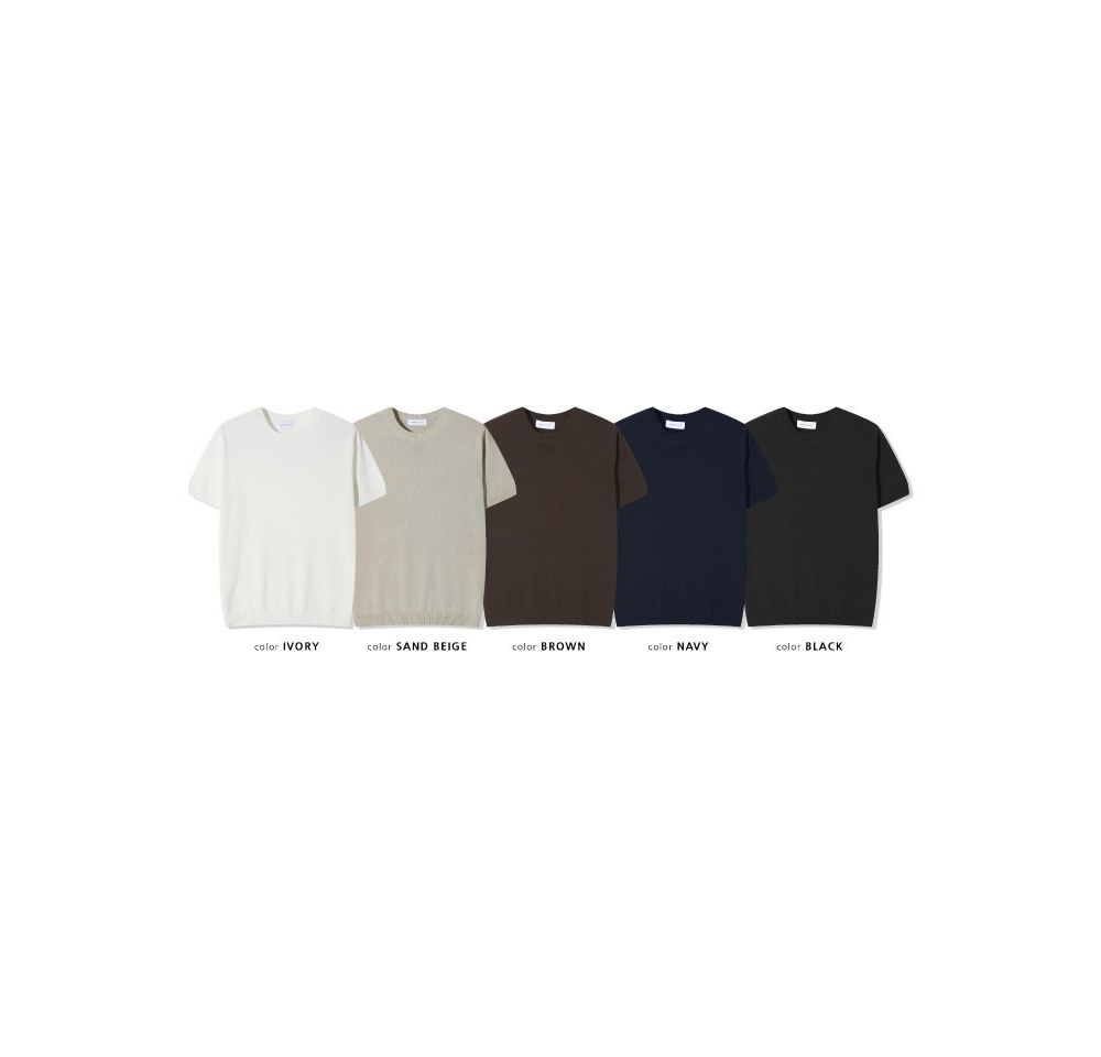 [OCEAN] Epa Holga Round Short Sleeve Knit 8