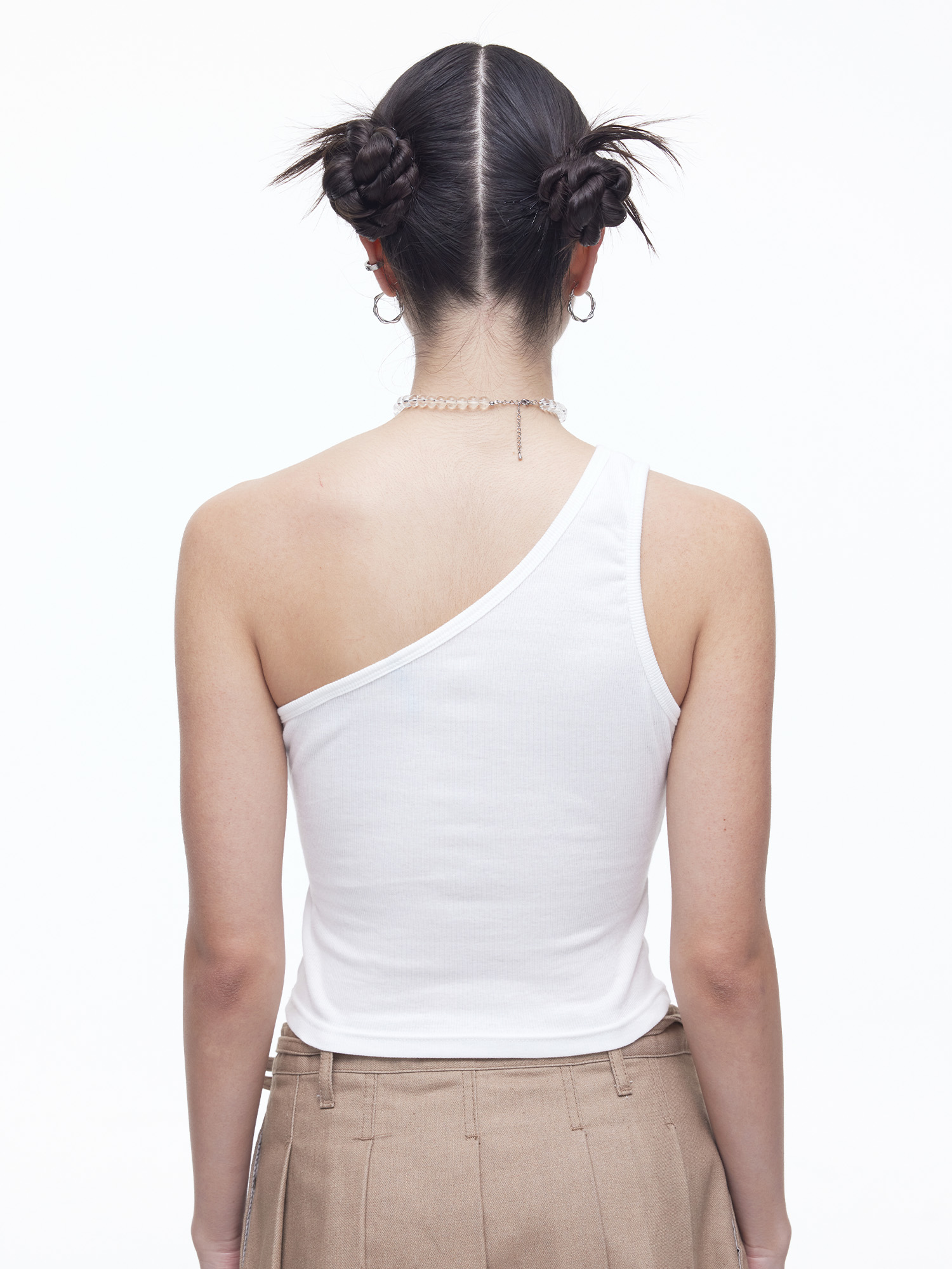 [DILETTANTISME] Unbalance Cut-Out Sleeveless T-Shirts 5