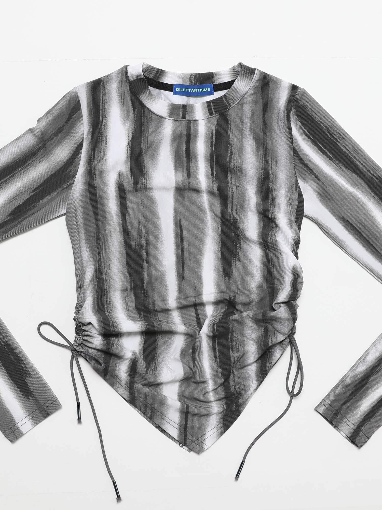 [DILETTANTISME] Marble Shirring String T-Shirts 6