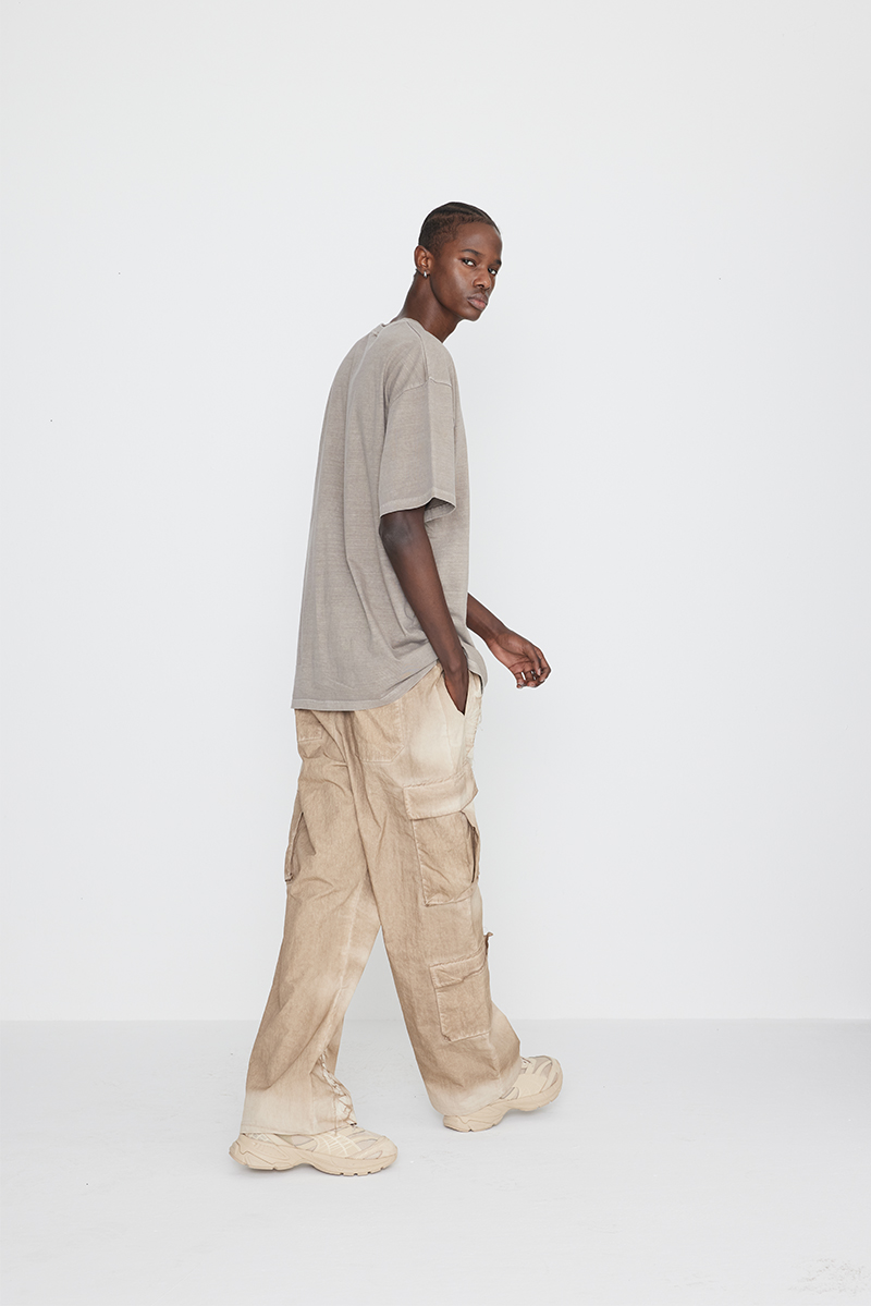 [SSERPE] DYEING CARGO BANDING PANTS BEIGE 5