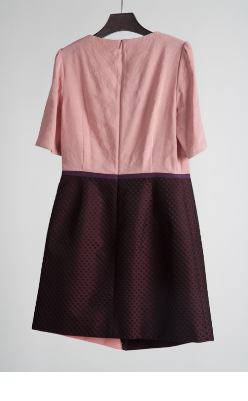[FREAKS BY KIMTAEHOON] Feldblume A-Structural Mini Dress_Wine 9
