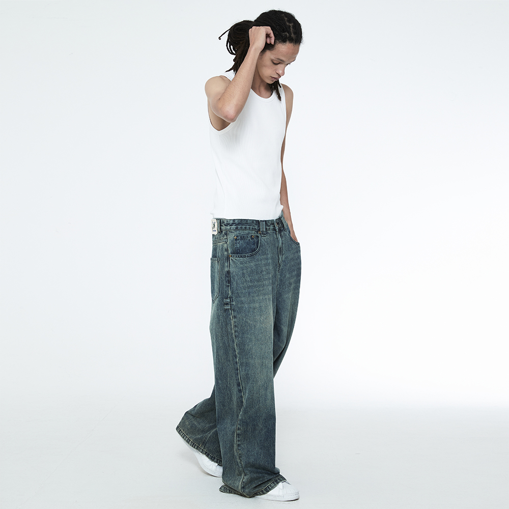 [SSERPE] DAILY BOY WIDE DENIM PANTS 4