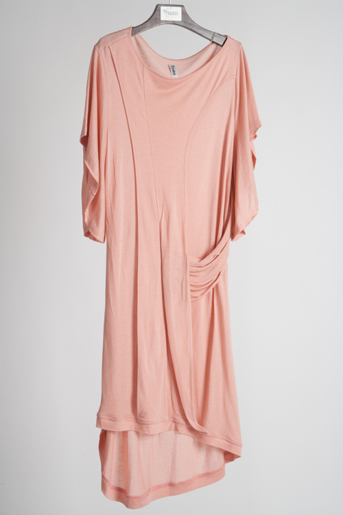 [FREAKS BY KIMTAHOON] Monica Kate Unsymmetrisch Tencel Dress_Pink 9