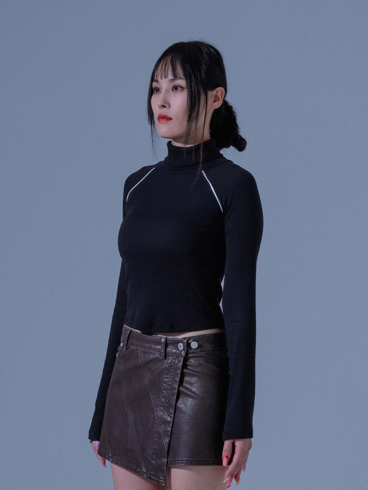 [DILETTANTISME] Piping Turtleneck T-shirts 3