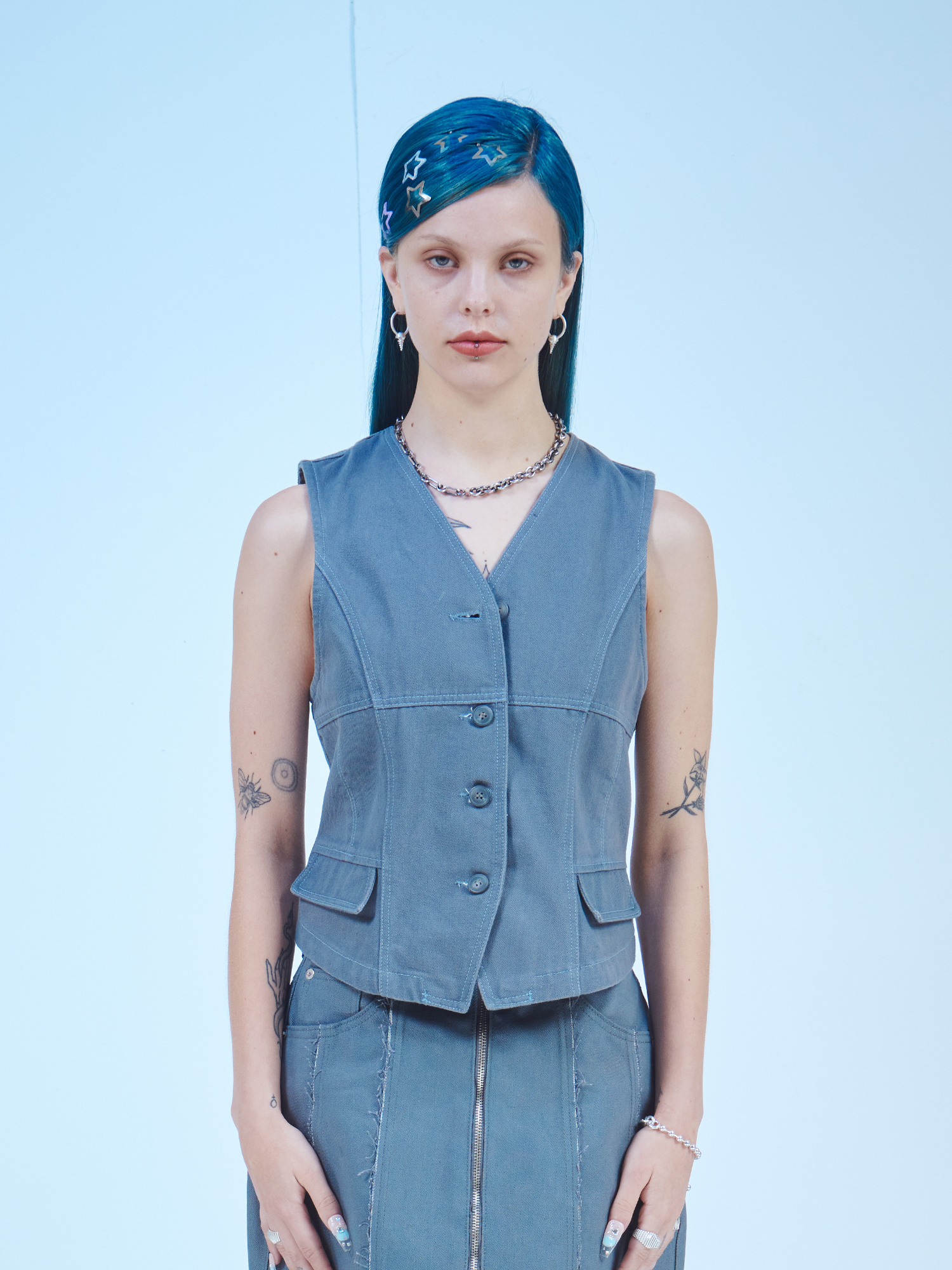 [DILETTANTISME] Grey Denim Vest 2