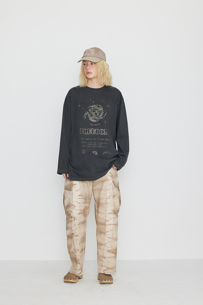 [SSERPE] DYEING CARGO BANDING PANTS BEIGE 7