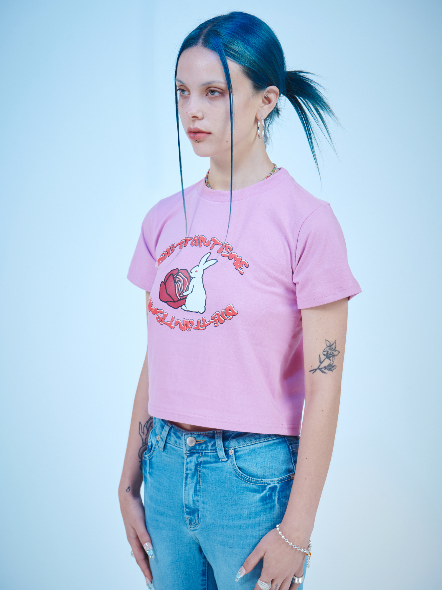[DILETTANTISME] Rabbit Crop T-Shirts 3