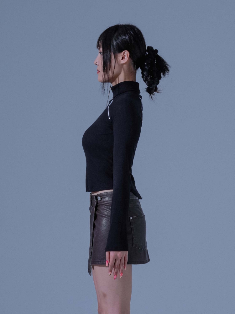 [DILETTANTISME] Piping Turtleneck T-shirts 2