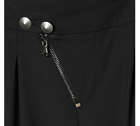 [FREAKS BY KIMTAEHOON] Front Ankle Slit Wool Blend Skinny Slacks 5