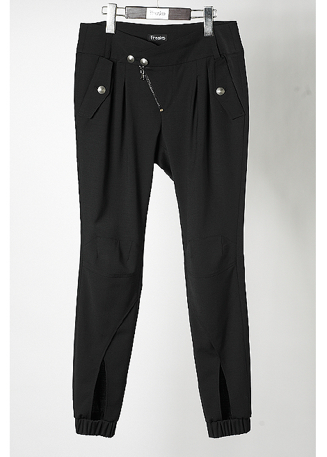 [FREAKS BY KIMTAEHOON] Front Ankle Slit Wool Blend Skinny Slacks 4