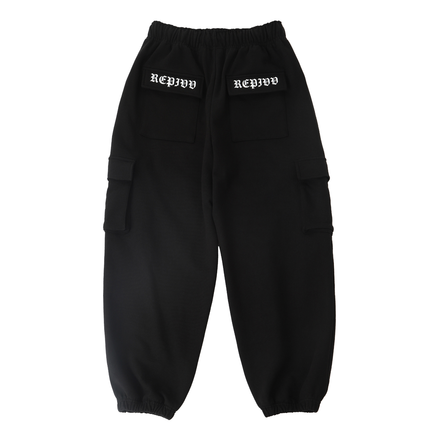 [REPIVV] Distressed Logo Cargo Jogger Pants 8