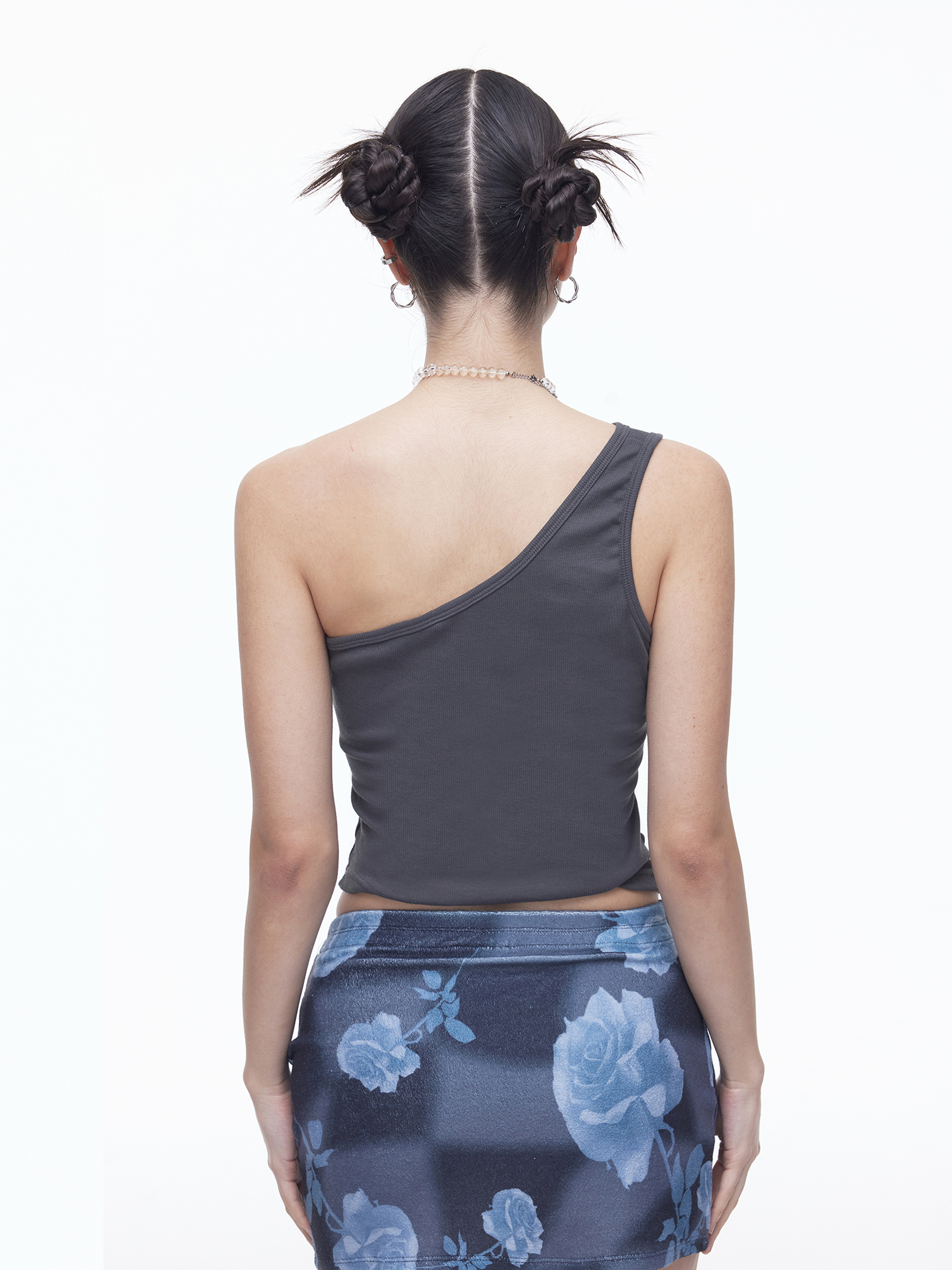 [DILETTANTISME] Unbalance Cut-Out Sleeveless T-Shirts 6