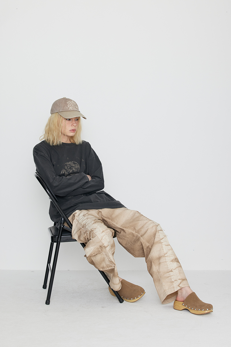 [SSERPE] DYEING CARGO BANDING PANTS BEIGE 9