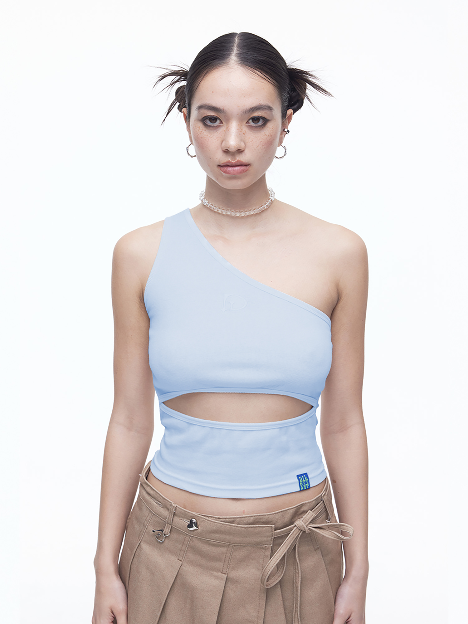 [DILETTANTISME] Unbalance Cut-Out Sleeveless T-Shirts 8