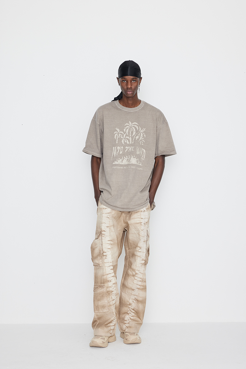 [SSERPE] DYEING CARGO BANDING PANTS BEIGE 6