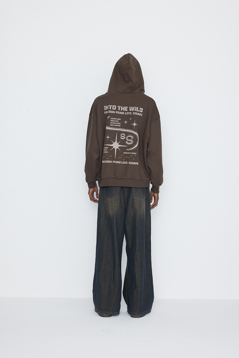 [SSERPE] DESTROYED KNEE WIDE DENIM PANTS 8