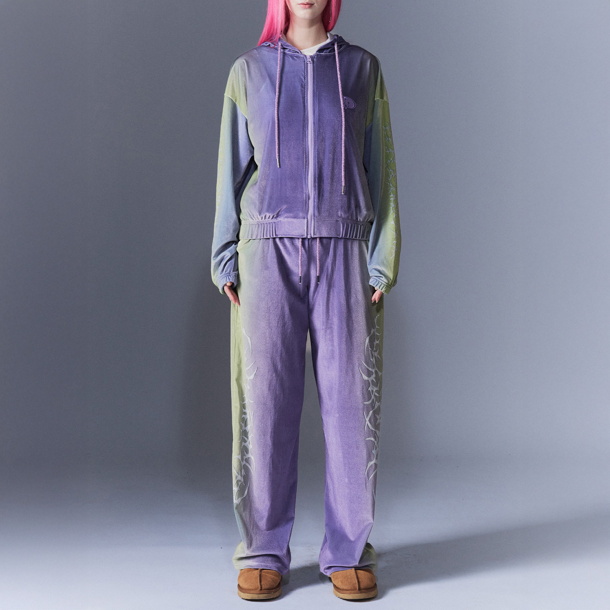 Tribal Velvet Pants-PURPLE 6