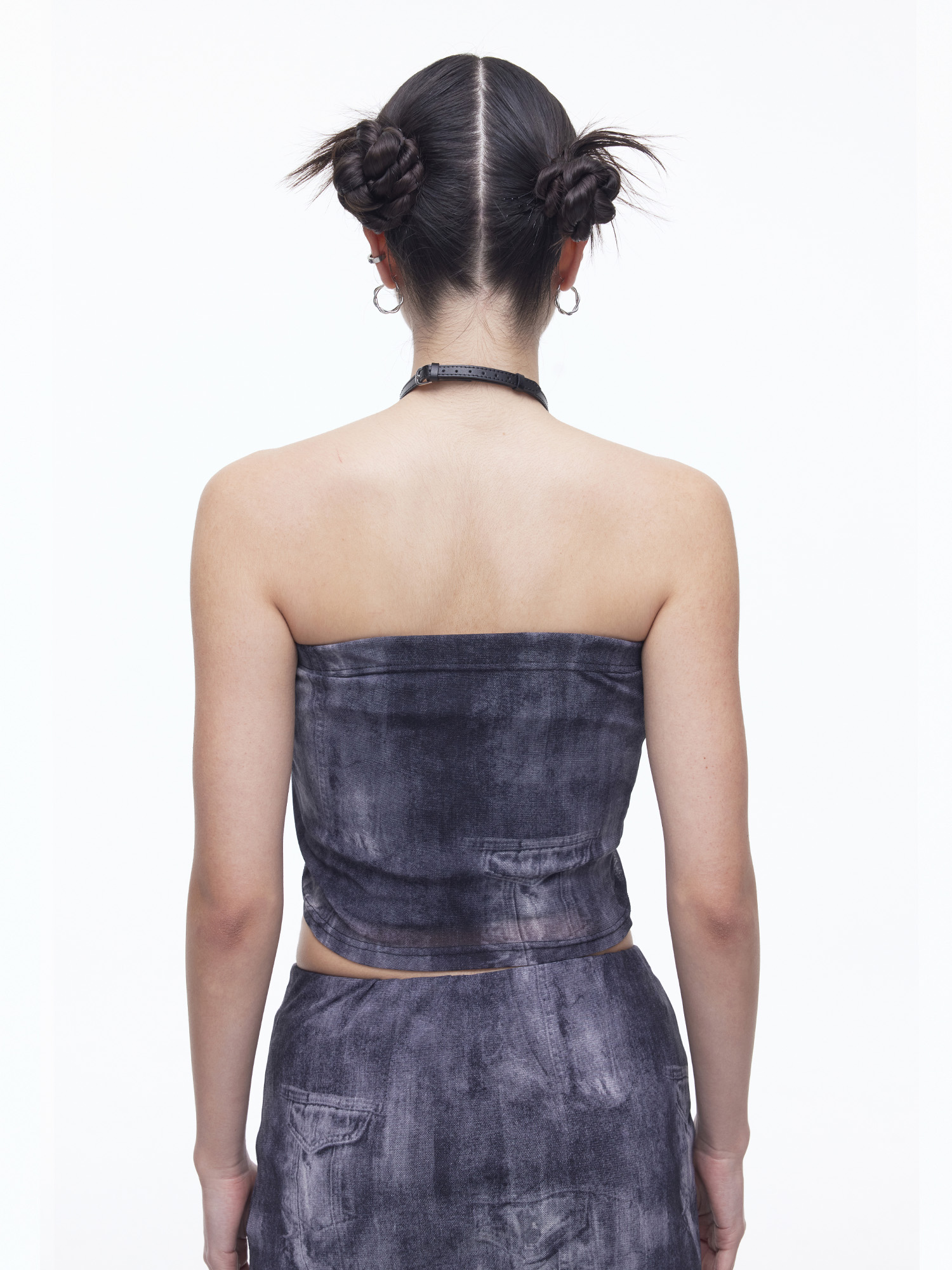 Denim Mesh Top-BLK 6
