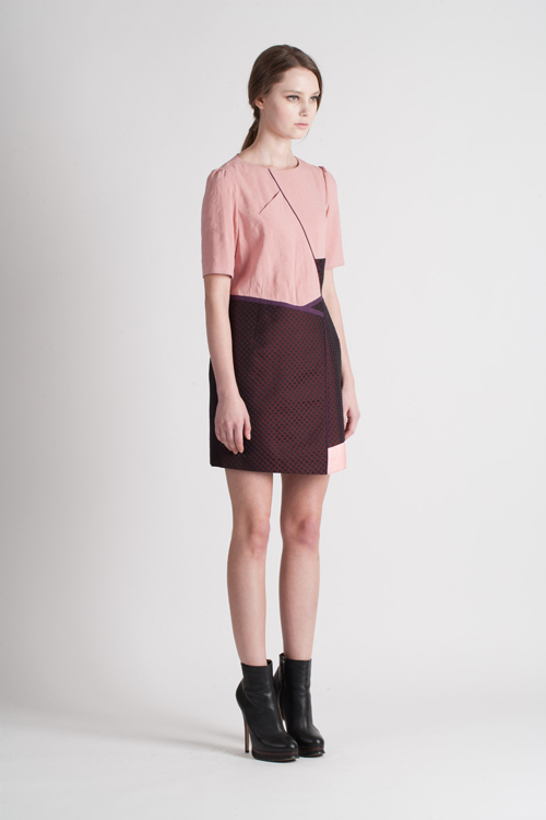 [FREAKS BY KIMTAEHOON] Feldblume A-Structural Mini Dress_Wine 2