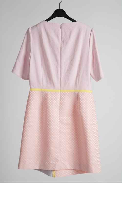 [FREAKS BY KIMTAEHOON] Feldblume A-Structural Mini Dress_Baby Pink 9