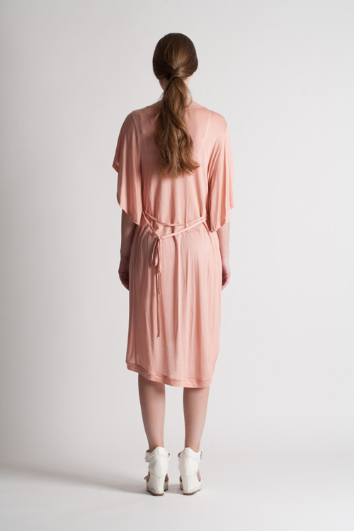 [FREAKS BY KIMTAHOON] Monica Kate Unsymmetrisch Tencel Dress_Pink 3