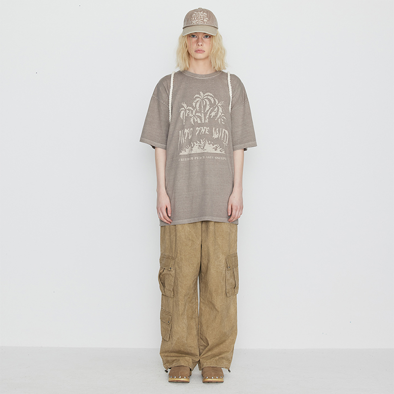 [SSERPE] WASHING COTTON CARGO BANDING PANTS 4