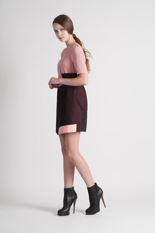 [FREAKS BY KIMTAEHOON] Feldblume A-Structural Mini Dress_Wine 6