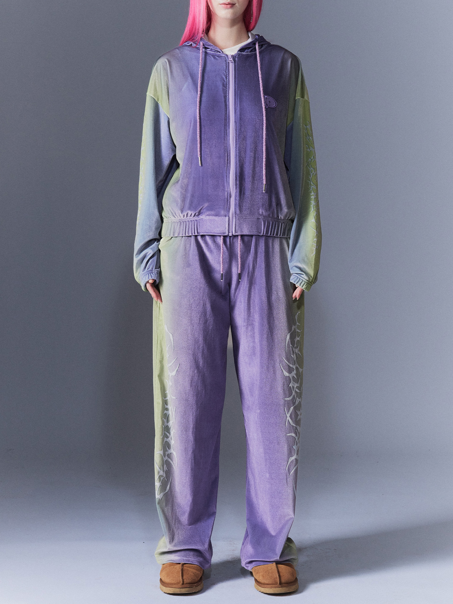 [DILETTANTISME] Tribal Velvet Hood&Pants Set 2