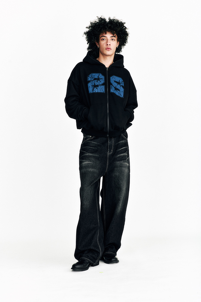 [SSERPE] NIGHT RIDER CURVED DENIM PANTS 4