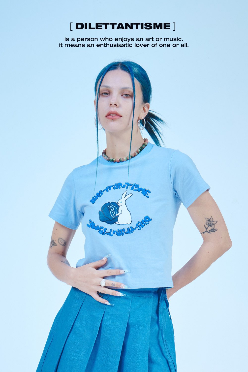 [DILETTANTISME] Rabbit Crop T-Shirts 5