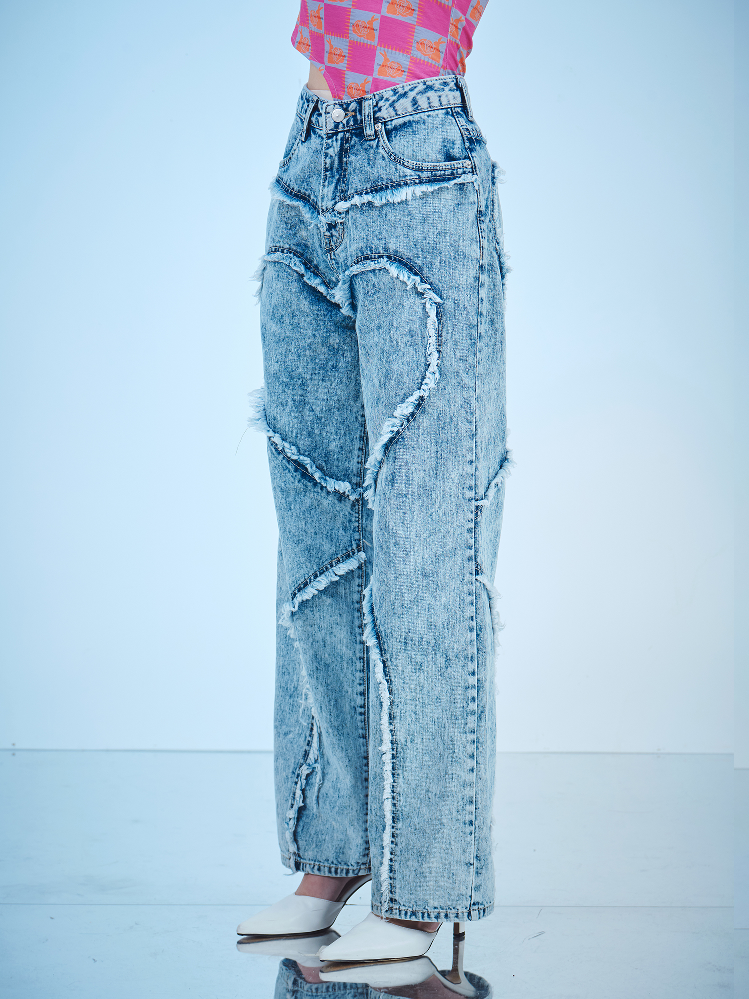 [DILETTANTISME] HEART ICE WASHING JEANS 5