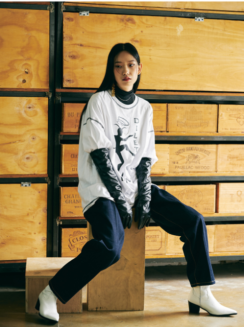 [DILETTANTISME] UNISEX ONE-TUCK SEMI BAGGY RAW DENIM 3