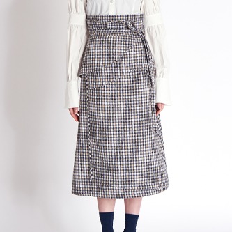 フリークス - [FREAKS] High-Waisted, Cut-Edge Structured Maxi Wrap