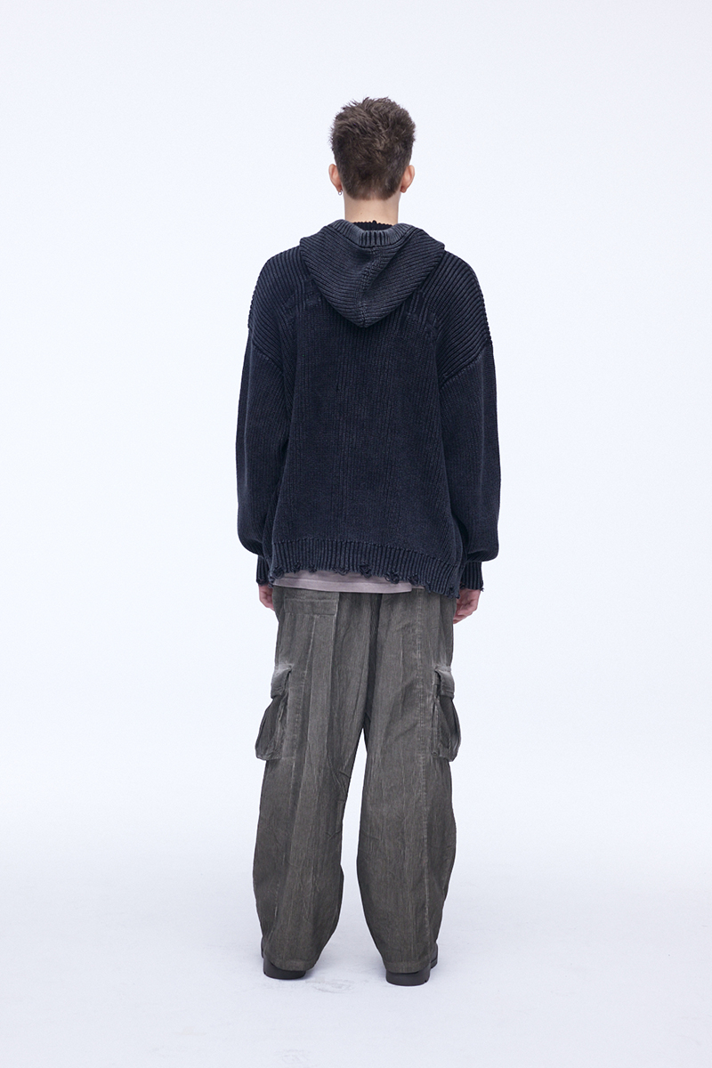 [SSERPE] DYEING CORDUROY CARGO   BANDING PANTS DIRTY BEIGE 3