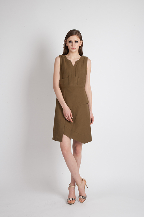 [FREAKS BY KIMTAEHOON] Summer Berghain No 3/7 Modern A-line Dress_Khaki 5