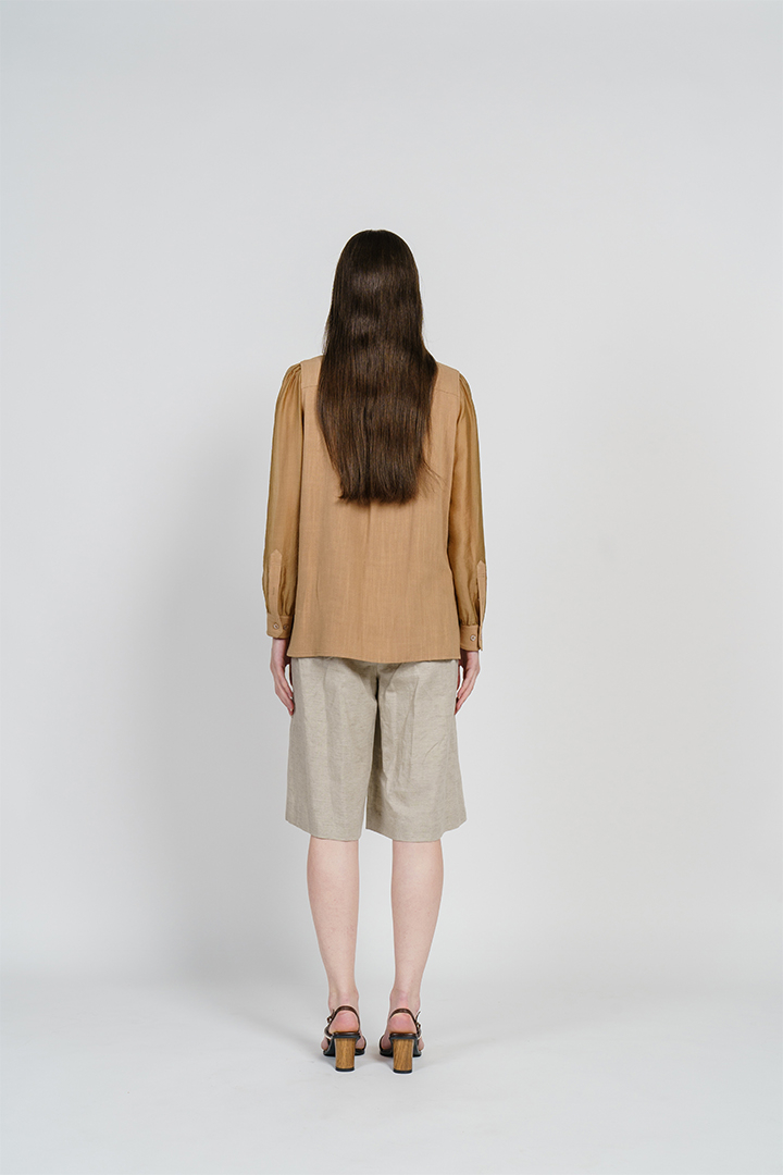 [FREAKS BY KIMTAEHOON] Linen Piping Summer Blouse 4
