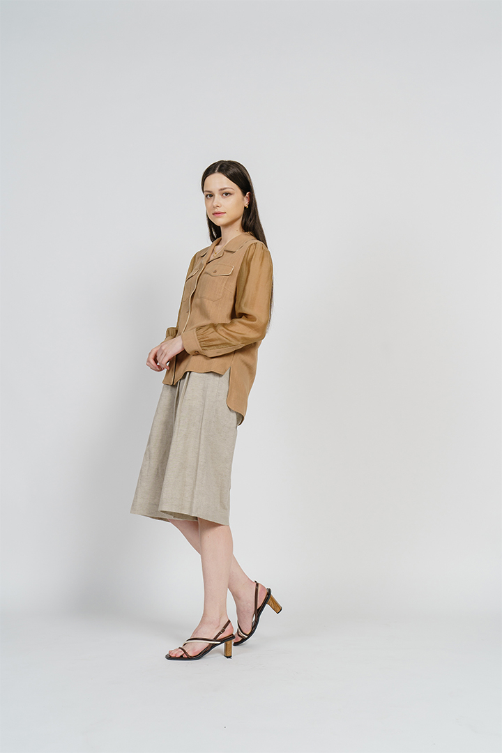 [FREAKS BY KIMTAEHOON] Linen Piping Summer Blouse 6