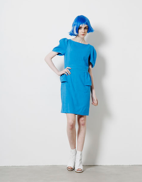 [FREAKS BY KIMTAEHOON] Gabriel Garcia Marquez's lover Dress _ BLUE 4