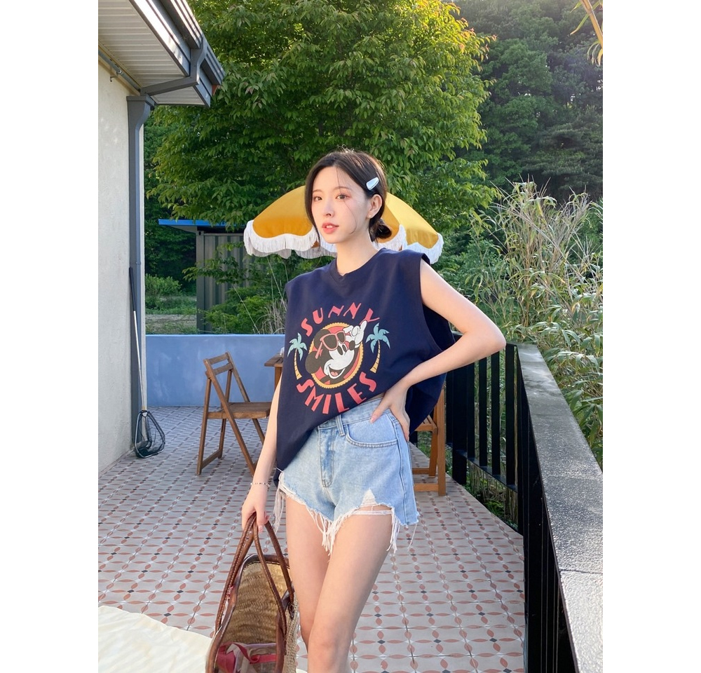 [NEON FISH] Sunny Mickey Sleeveless Top 4
