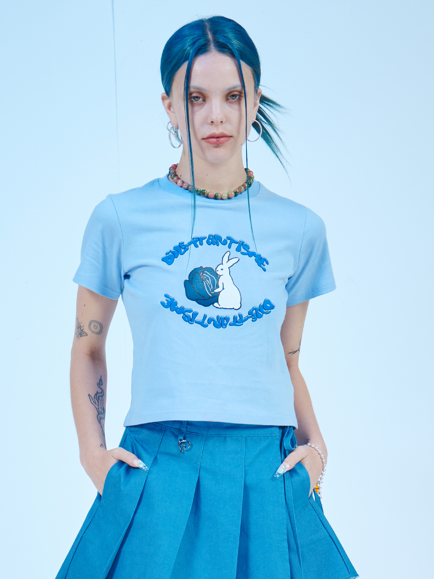 [DILETTANTISME] Rabbit Crop T-Shirts 4