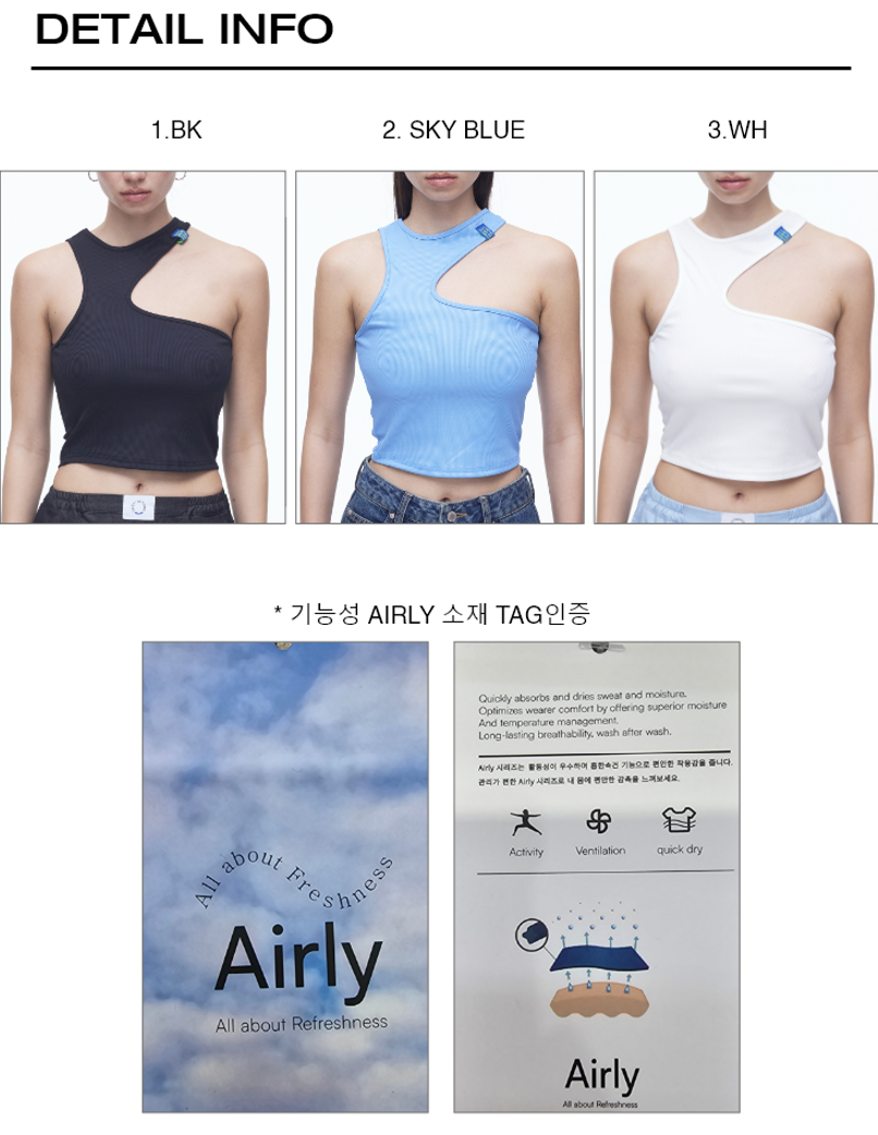 [DILETTANTISME]  Airly Cut-Out Sleeveless T-Shirts 8