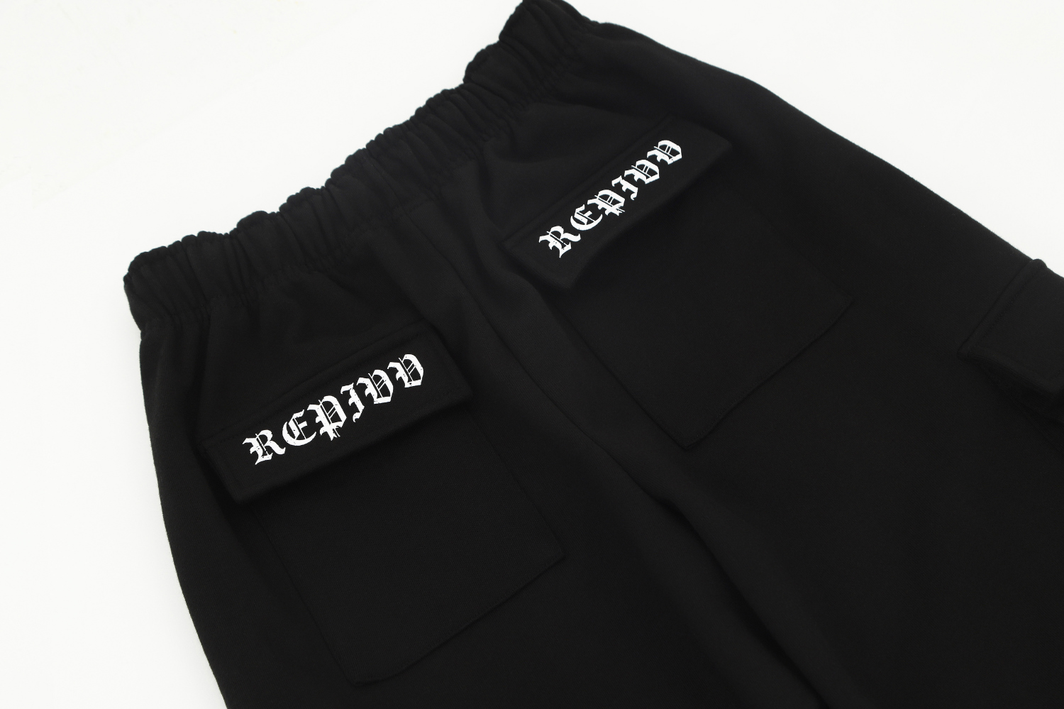 [REPIVV] Distressed Logo Cargo Jogger Pants 9