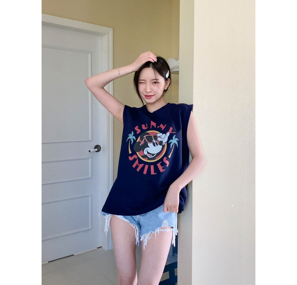 [NEON FISH] Sunny Mickey Sleeveless Top 3