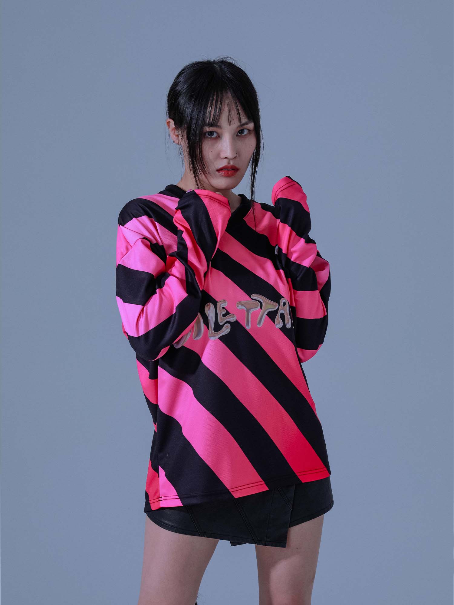 [DILETTANTISME]  Stripe Football Jersey T-Shirts 10