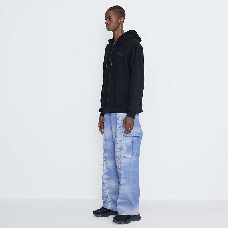 [SSERPE] DYEING CARGO BANDING   PANTS BLUE 3