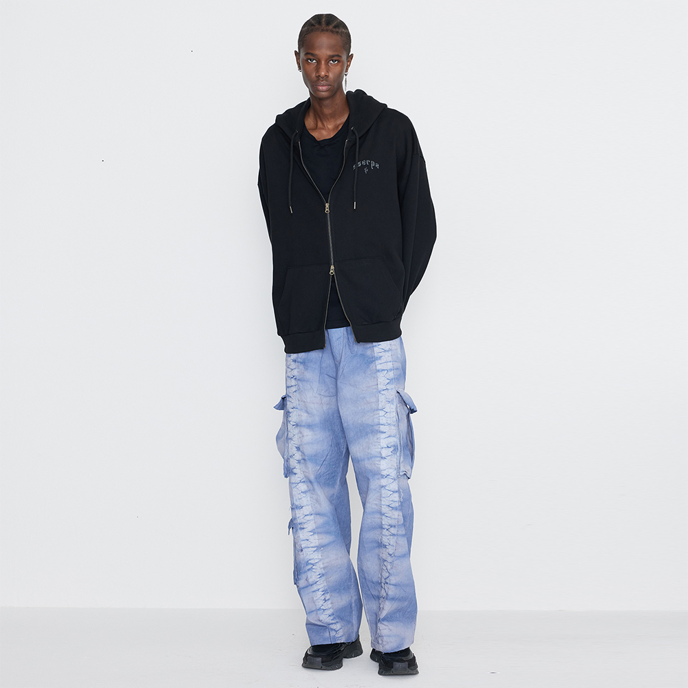 [SSERPE] DYEING CARGO BANDING   PANTS BLUE 2