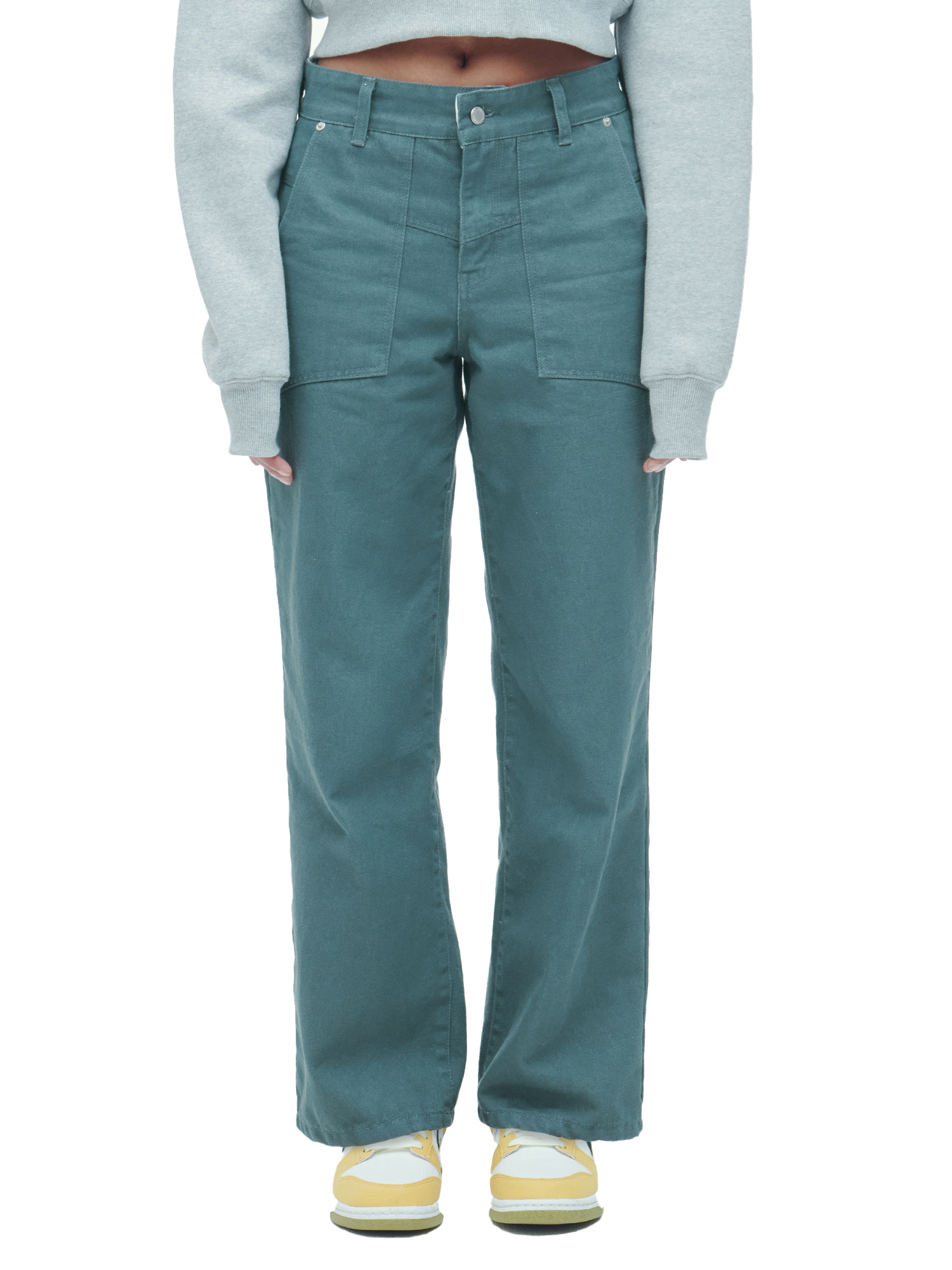 [DILETTANTISME] TURN UP LOGO BELT LOW RISE PANTS 6