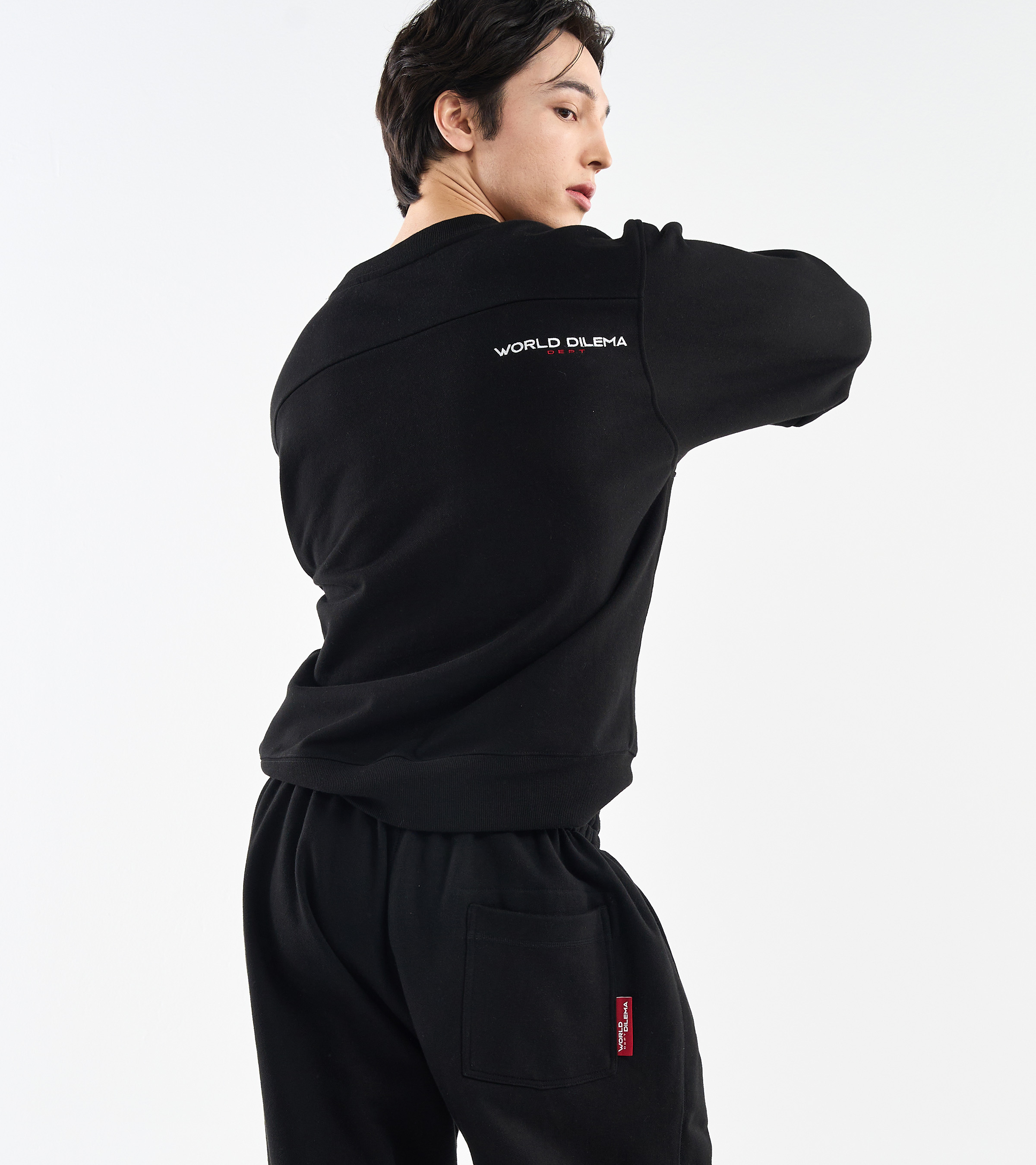 RACER' Rugby Fit SWEATSHIRT-BLACK 4